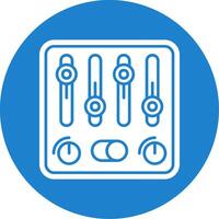 Steuerung Glyphe Kreis Mehrfarbig Symbol vektor