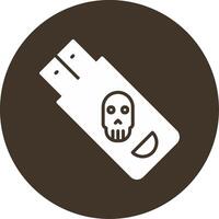 infiziert USB Stick Vektor Symbol