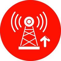 signal glyf cirkel Flerfärgad ikon vektor