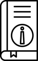 Buch Information Vektor Symbol