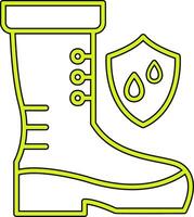 wasserdicht Schuhe Vektor Symbol