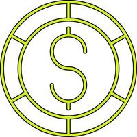 mynt vektor ikon