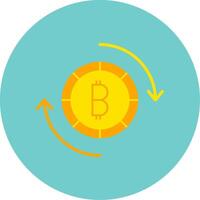 Bitcoin Austausch Vektor Symbol