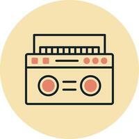 Symbol für Boombox-Vektor vektor