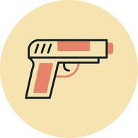 Symbol für Pistolenvektor vektor