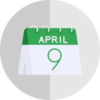 9 .. von April eben Rahmen Symbol vektor