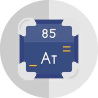 Astatine eben Rahmen Symbol vektor