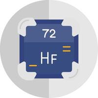 Hafnium eben Rahmen Symbol vektor