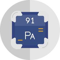 Protactinium eben Rahmen Symbol vektor