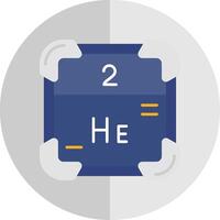 Helium eben Rahmen Symbol vektor