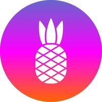 Ananas Glyphe Gradient Kreis Symbol vektor