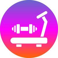 Fitnessstudio Glyphe Gradient Kreis Symbol vektor