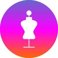 Mannequin Glyphe Gradient Kreis Symbol vektor