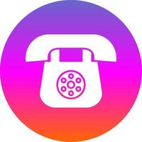 Telefon Glyphe Gradient Kreis Symbol vektor