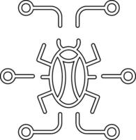 Digital Virus Vektor Symbol