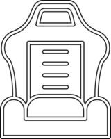 Auto Sitz Vektor Symbol