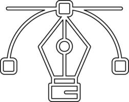 Stiftwerkzeug-Vektorsymbol vektor