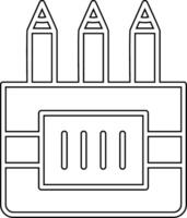 Buntstifte-Vektorsymbol vektor