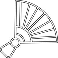 Chinesisch Hand Ventilator Vektor Symbol