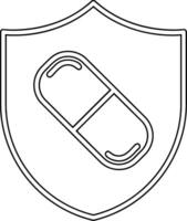 Medizin geschützt Vektor Symbol