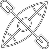 Kajak Boot Vektor Symbol