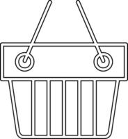 Warenkorb-Vektor-Symbol vektor