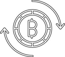 bitcoin utbyta vektor ikon