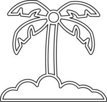 Palme Blatt Vektor Symbol