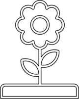 Symbol für Blumenvektor vektor