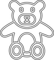 Teddybär-Vektor-Symbol vektor