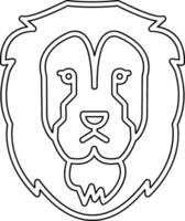 Löwe-Vektor-Symbol vektor