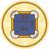 Gallium Comic Kreis Symbol vektor