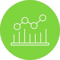 analys linje cirkel Färg ikon vektor