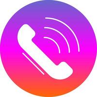 Telefon Glyphe Gradient Kreis Symbol vektor