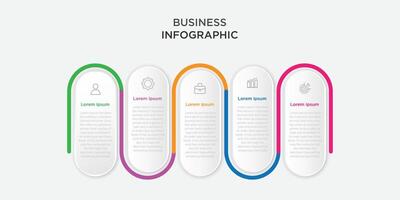 Geschäft Infografik Vorlage kreativ Design 4 Schritt mit Symbol vektor