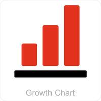 Graph Diagramm und Diagramm Symbol Konzept vektor