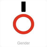 Geschlecht und Symbol Symbol Konzept vektor