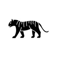 Tiger Symbol. solide Symbol vektor