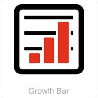 Graph Bar und Diagramm Symbol Konzept vektor