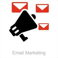 Email Marketing und Email Symbol Konzept vektor