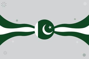 Pakistan Tag Hintergrund mit Negativ Raum Bereich. 23 .. von März Pakistan National Tag Feier. vektor