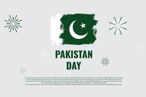 pakistan dag bakgrund med negativ Plats område. 23: e av Mars pakistan nationell dag firande. vektor