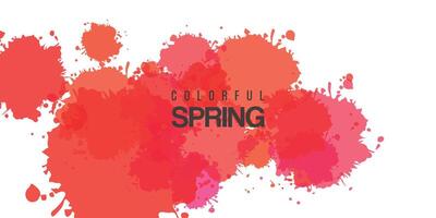 Vektor abstrakt bunt Frühling Hintergrund Design, Einladung Karte Hintergrund Vorlage, Aquarell nass waschen Spritzen