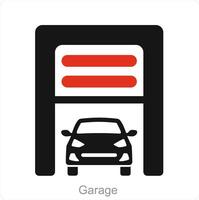 Garage und Lager Symbol Konzept vektor