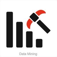Daten Bergbau und Daten Symbol Konzept vektor