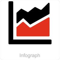 Infografik und Analysekarriere Symbol Konzept vektor