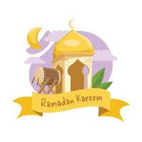 ramadan kareem islamic hälsning vektor
