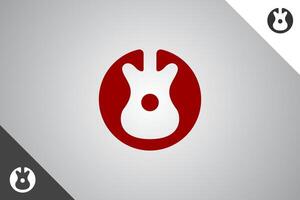 gitarr logotyp. minimal och modern logotyp. perfekt logotyp för företag relaterad till band, musiker och sångare industri. isolerat bakgrund. vektor eps 10.