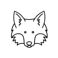 Fuchs Symbol. Hand gezeichnet Vektor Illustration.