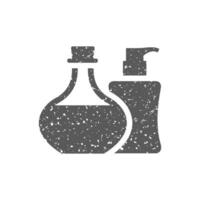 Aromatherapie Symbol im Grunge Textur Vektor Illustration